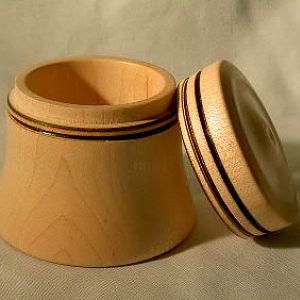 Bell shaped box open