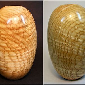 Curly Ash Hollow Form