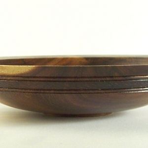 Acacia Bowl with Textured Band