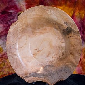 Spalted Maple Burl Natural Edge bowl