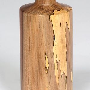 Spalted Poplar bottle/vessel