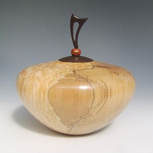 Spalted Beech lidded form