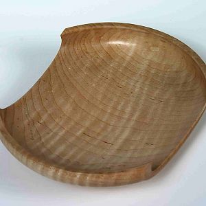 Almost Bowl - Curly Maple