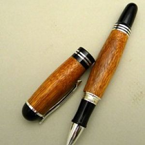 Sterling Silver Churchill crafted with Canary wood