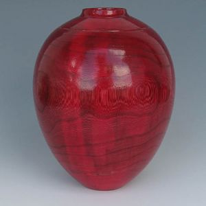Dyed Red Vase