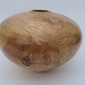 Spalted Ash hollow form.