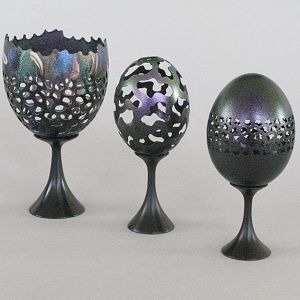 Pierced Egg Ornaments