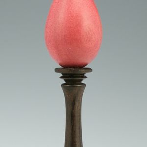 Hair Stick of Gabon Ebony and Pink Ivory Detail