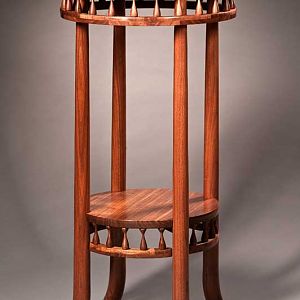 Walnut spindle table