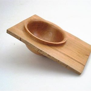 Winged cherry bowl - off center