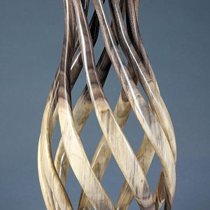 Walnut Spiral Vase