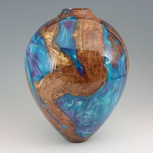 Mesquite and Resin Vase