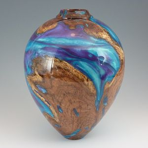 Alt. view of Mesquite and Resin Vase