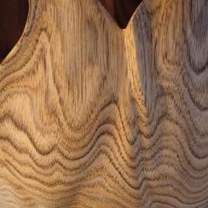Close-Up Carved Butternut end grain vessel