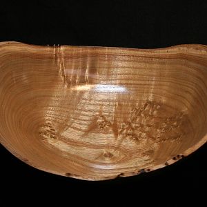Catalpa burl natural edge bowl
