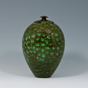 Green lidded vessel
