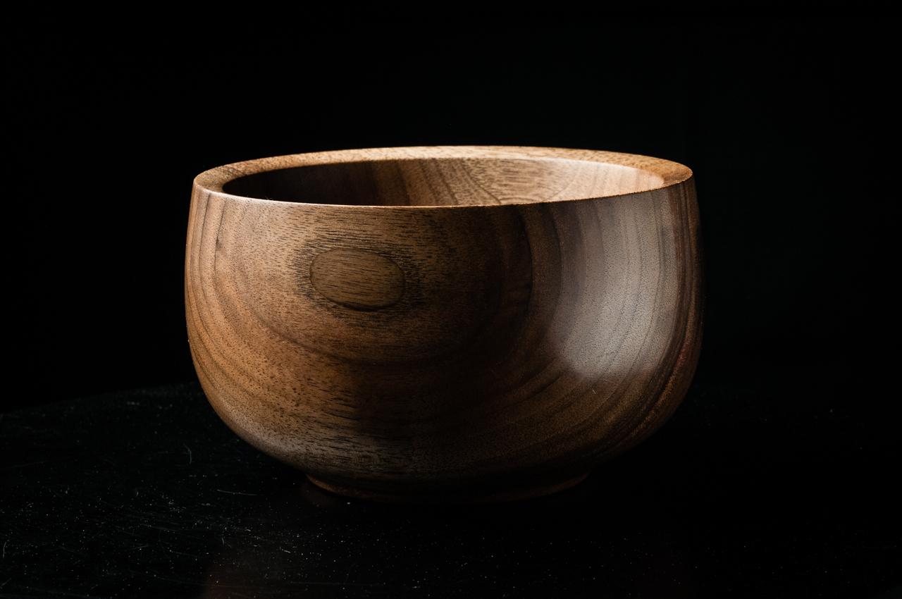 6” English walnut bowl