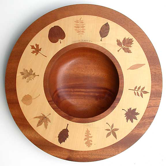 AAW Platter Contest entry "Forest Finery"