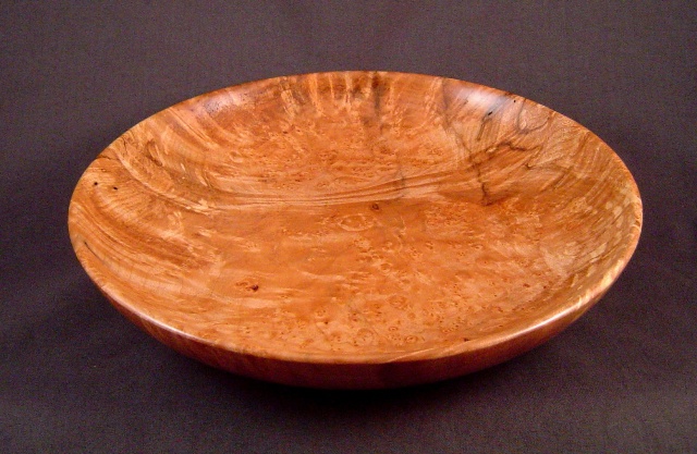 Big Leaf Maple Burl Bowl Platter - side