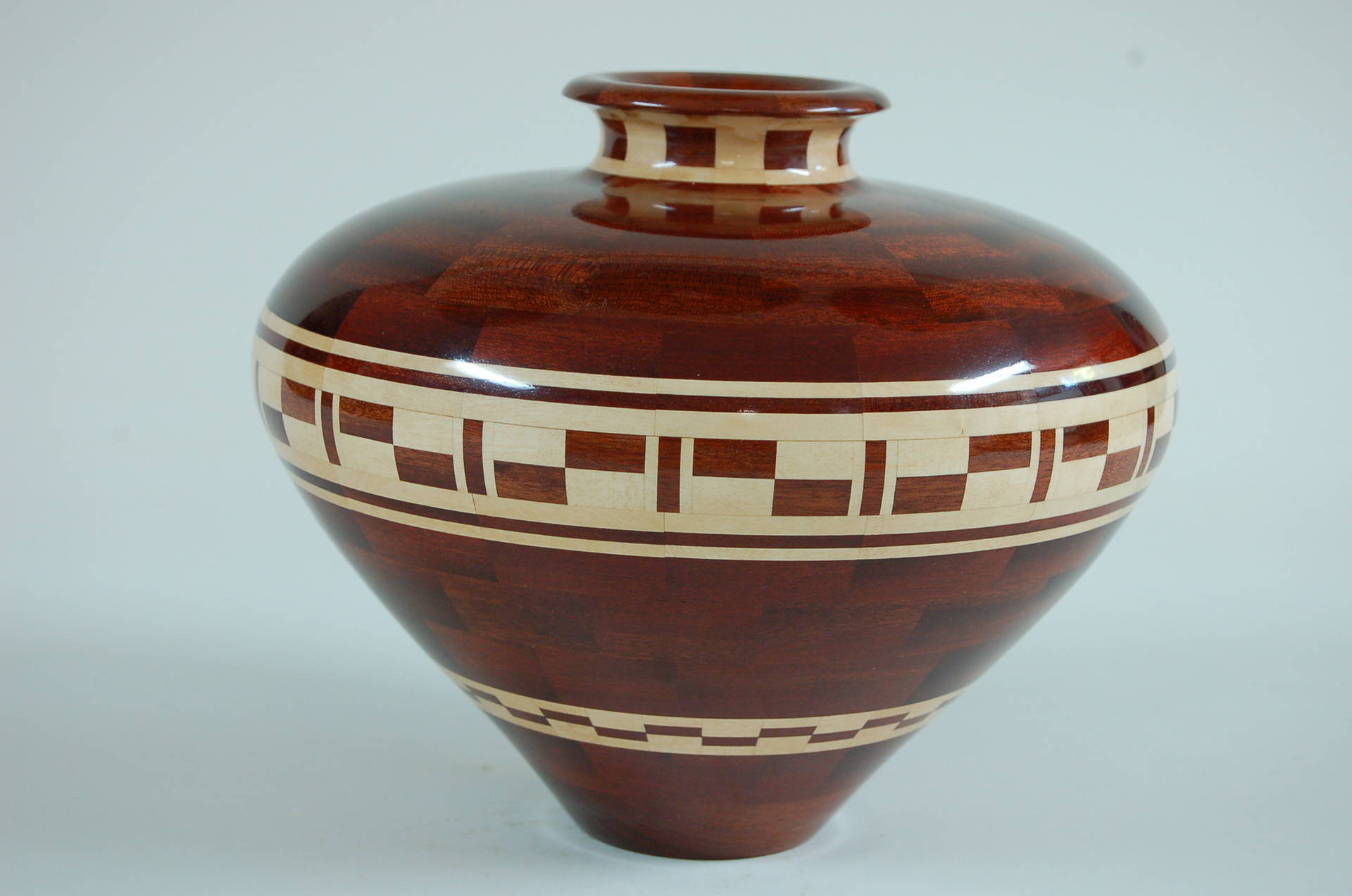 Bloodwood Segmented Hollow Form