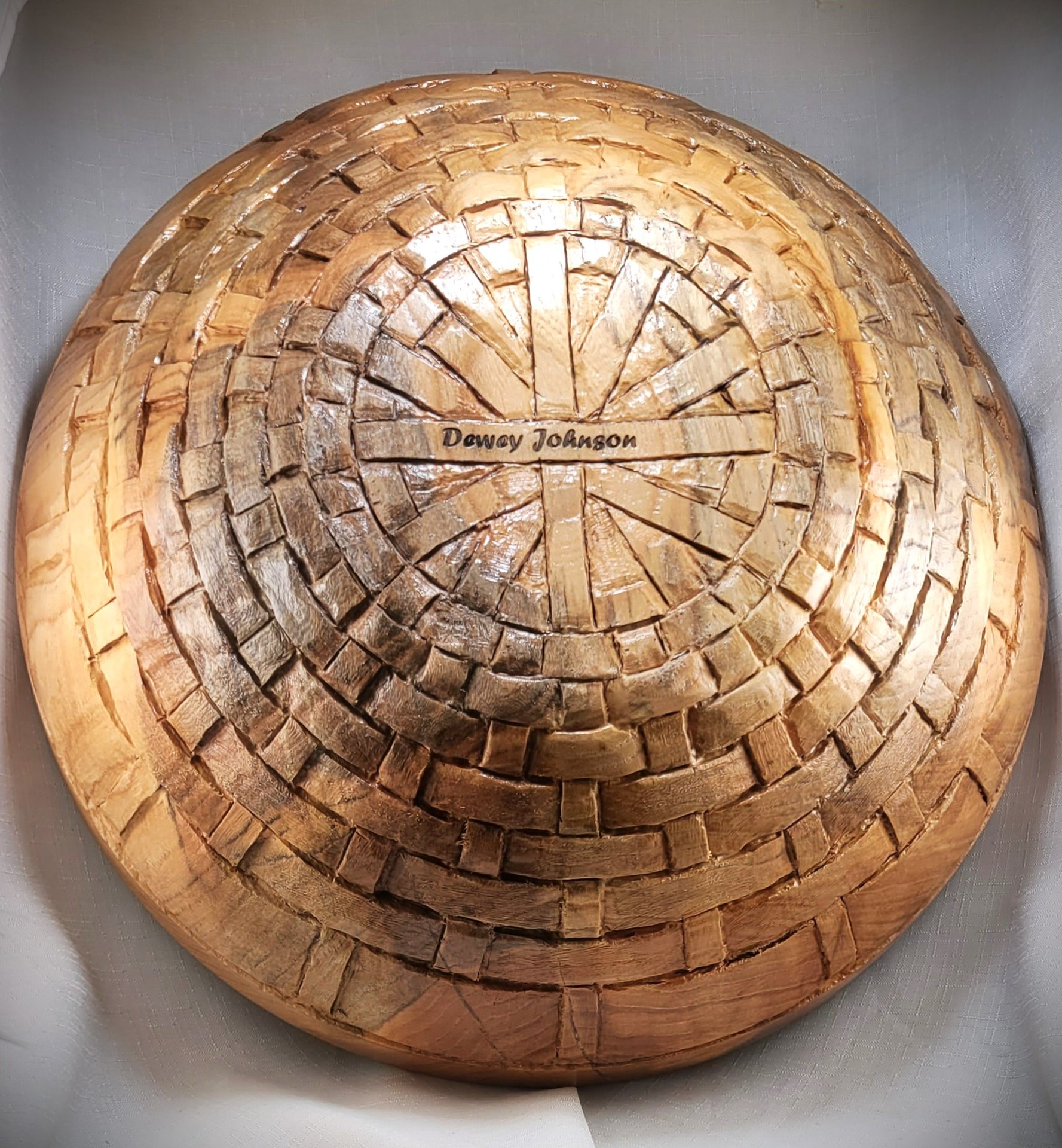 Bottom of Basket Weave ash bowl