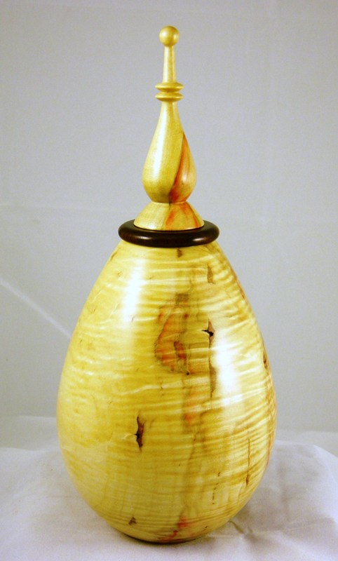 Box Elder Vase with Finial