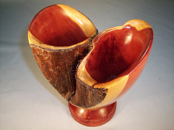 Cedar vase top