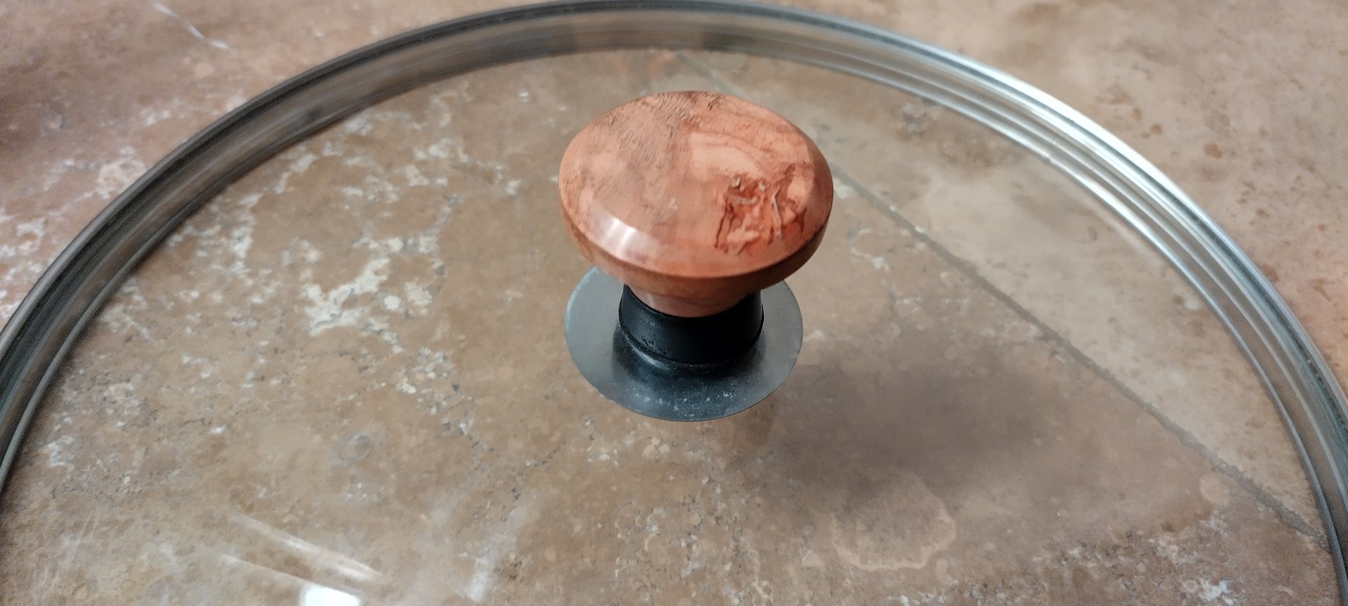 Cherry burl pot lid repair