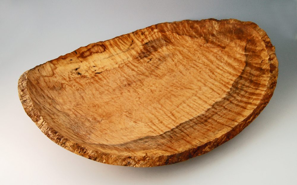 Curly Maple Natural Edge Bowl