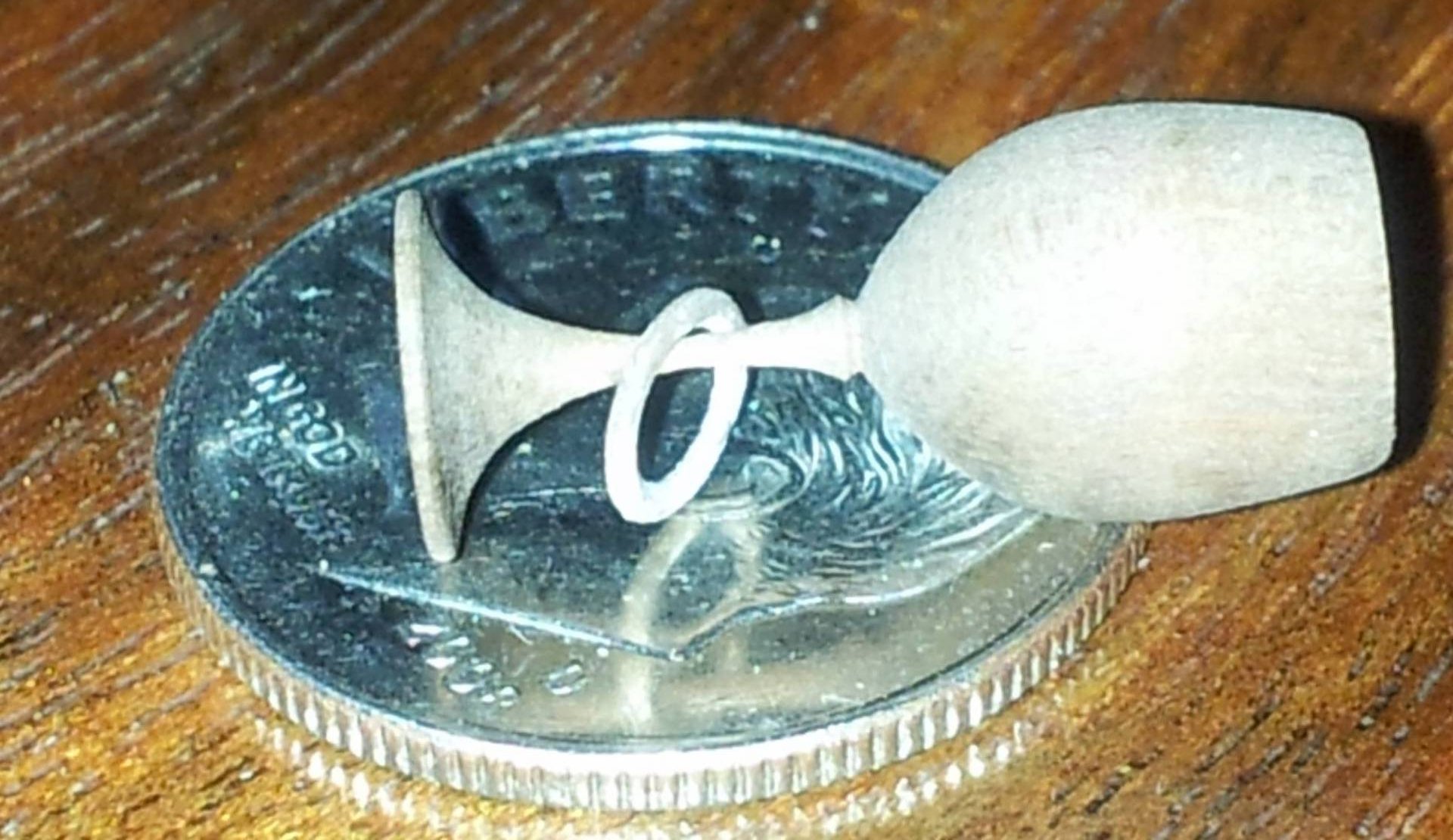 Del Stubbs Miniature on a dime