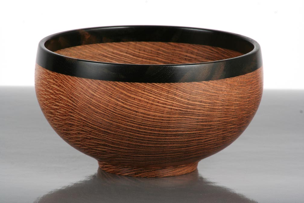 Ebony rim series, Lacewood bowl