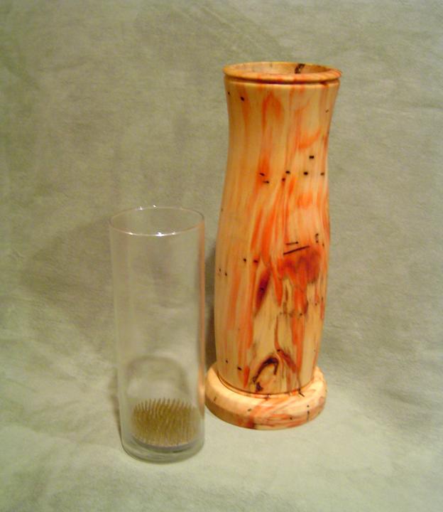 Flame Box Elder Vase