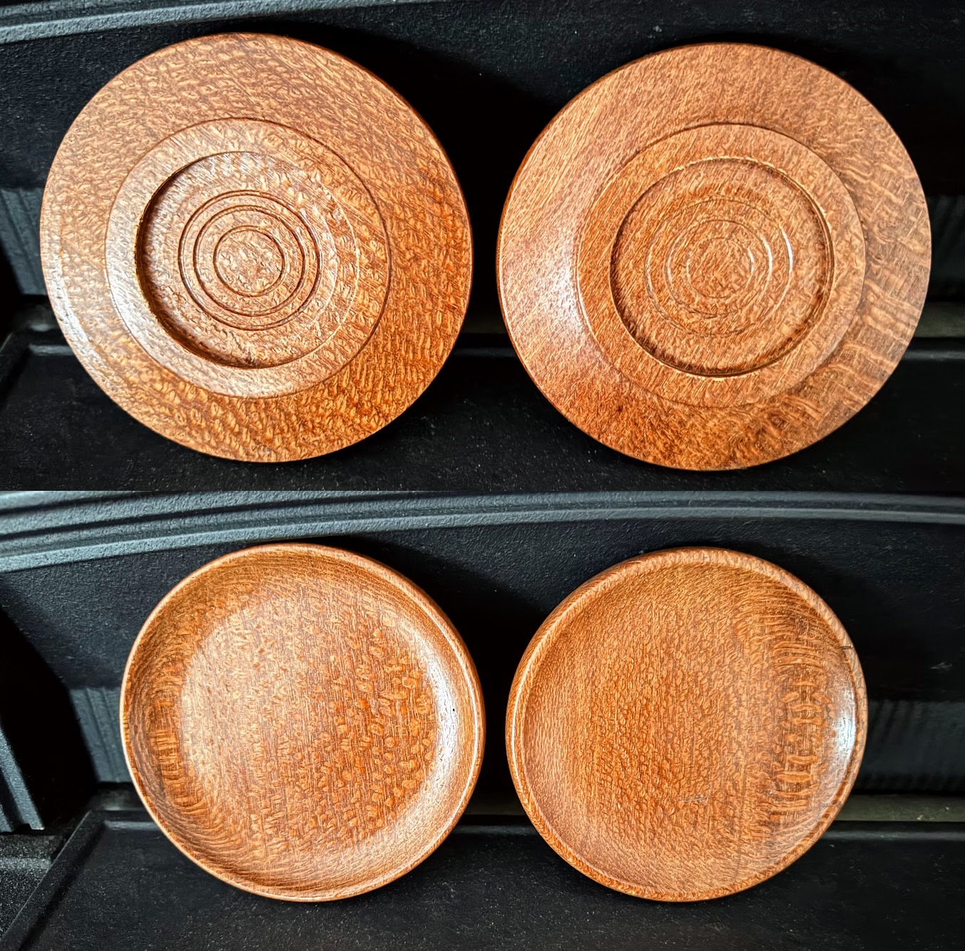 Leopard wood dishes