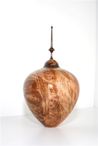Maple Burl and Walnut Hollow Form