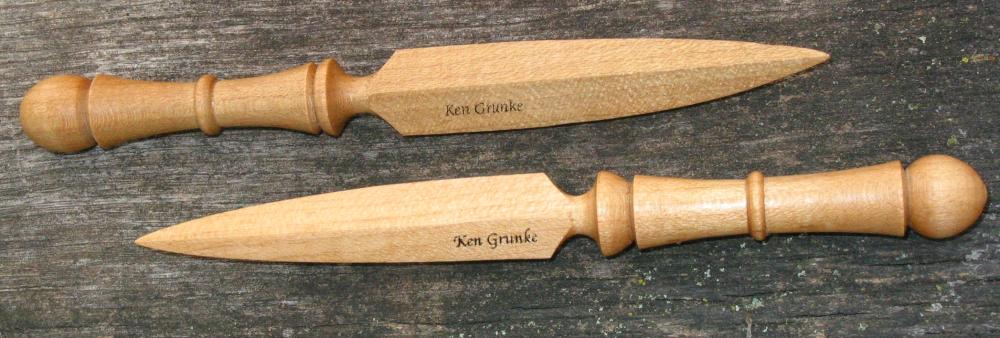 Maple letter openers