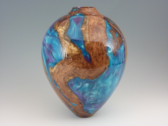 Mesquite and Resin Vase