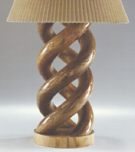 My four spiral lamp