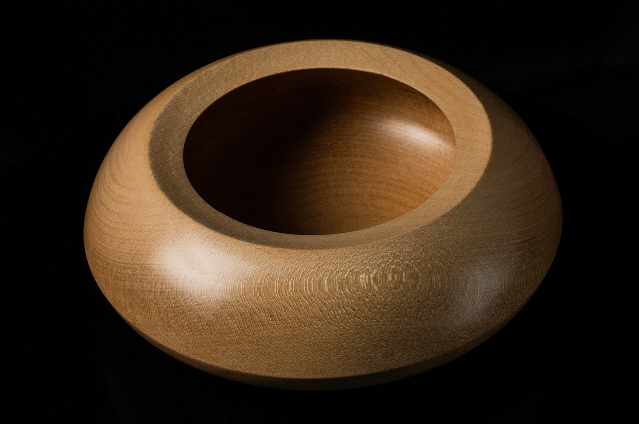 My wife’s first sycamore maple bowl - top view