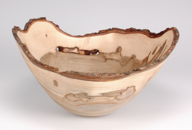 Natural Edge Red Maple Bowl