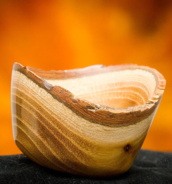 Natural Edge Rhododendron Ring Cup