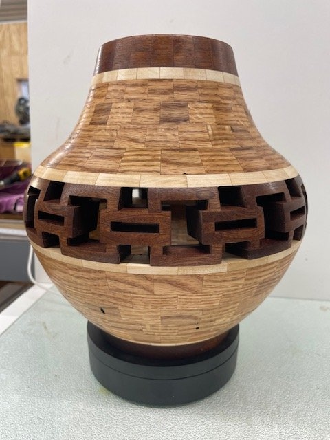Oak Sapele open vase