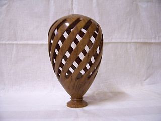 Pecan heartwood spiral     9 x 51/2 x 1/8th wall