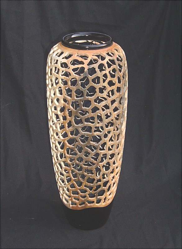 Pierced Bradford Pear vase