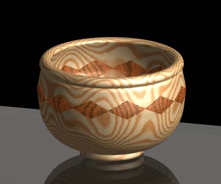 Pixelwood segmented bowl