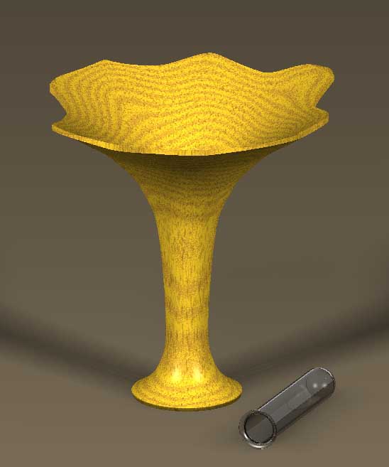 Pixelwood trumpet vase
