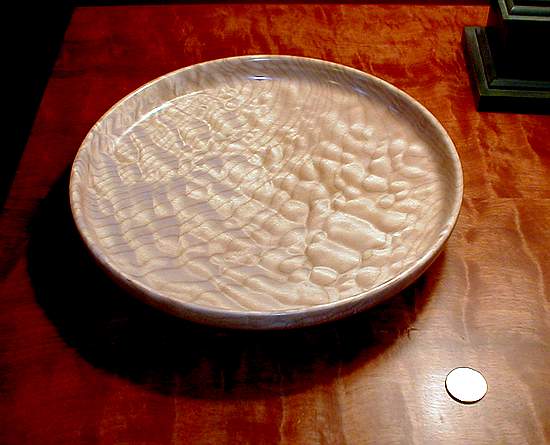 Quilted maple "platter"