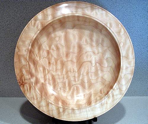 Quilted maple platter