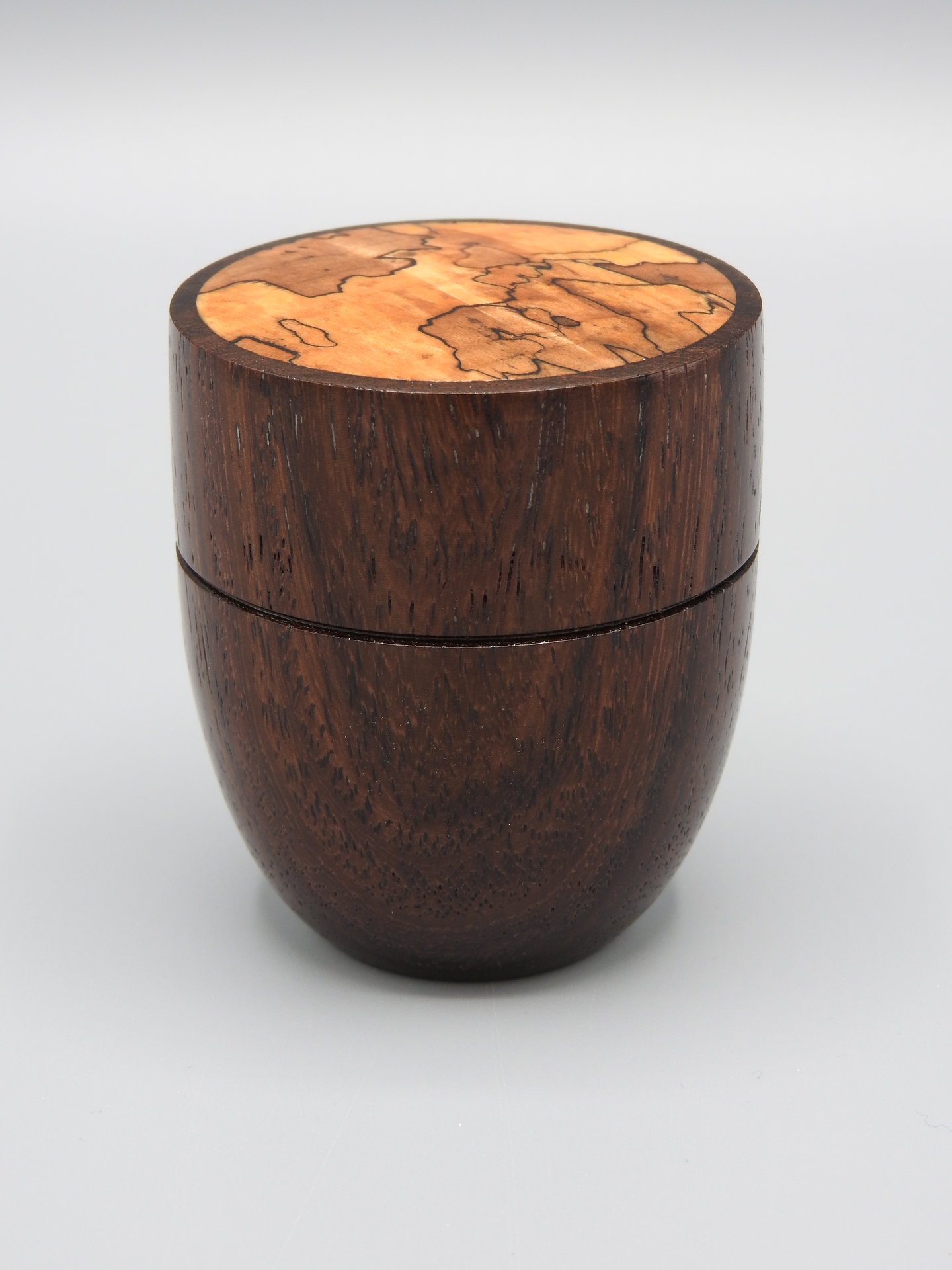 Rosewood and Spalted Maple Lidded Box