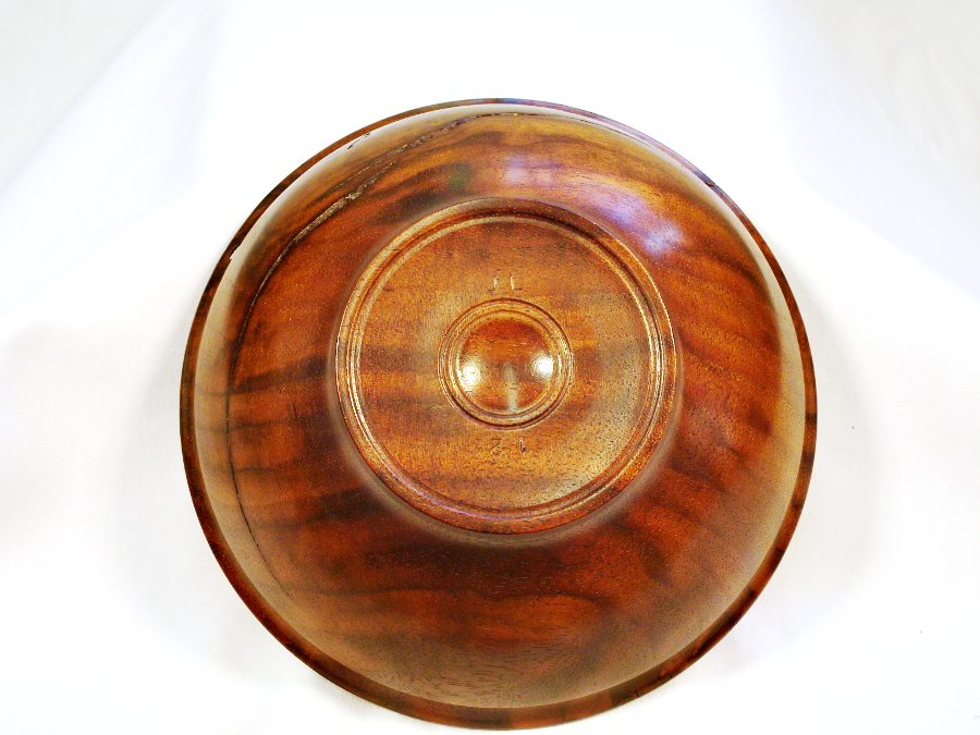 Salvaged Walnut Burl Bowl, 1203-4 Bottom