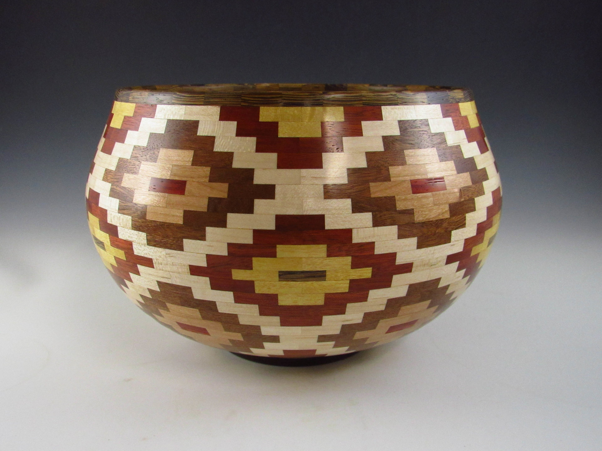Segmented Multi-colored Bowl